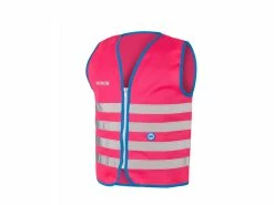 WOWOW Fun Jacket – Refleksvest Med Lynlås Til Børn – Pink – Str. L
