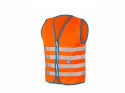 WOWOW Fun Jacket – Refleksvest Med Lynlås Til Børn – Orange – Str. L