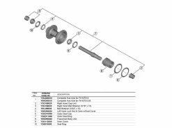 Shimano MT510 – Akselsæt Til Bagnav – E-Thru 12mm Med142mm Lang Aksel