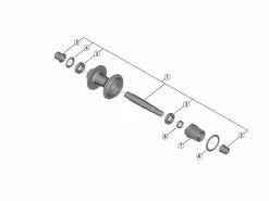 Shimano MT410 – Aksel Sæt E-Thru Til Bagnav 12 Gear – Disk Center Lock – 142mm – FH-MT410